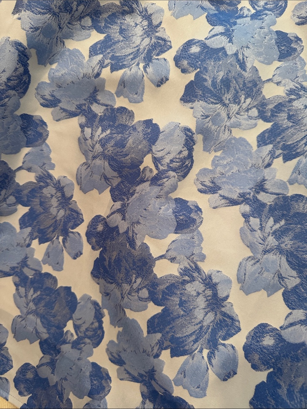 Blue Floral Long-Sleeve Puff-Sleeve Dress - Picture 3 of 8